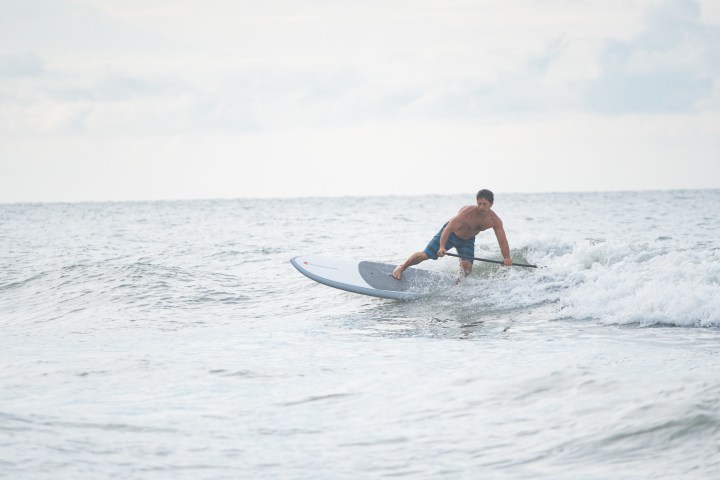 Man on paddle board