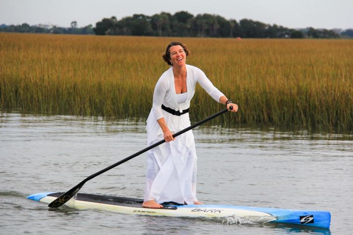 Princess Leah on a SUP