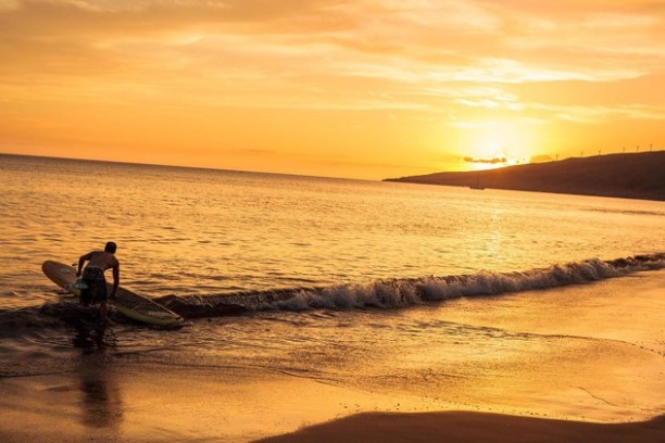 Beach at sunset